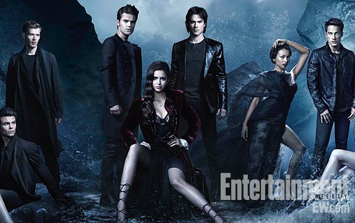 THE VAMPIRE DIARIES
Pictured (L-R): Zach Roerig as Matt, Torrey DeVitto as Meredith, Claire Holt as Rebekah, Daniel Gillies as Elijah, Joseph Morgan as Klaus, Paul Wesley as Stefan, Nina Dobrev as Elena, Ian Somerhalder as Damon, Kat Graham as Bonnie, Michael Trevino as Tyler, Candice Accola as Caroline and Steven R. McQueen as Jeremy.
Photo Credit: Nino Muñoz/The CW.
© 2012 The CW Network, LLC. All rights reserved.