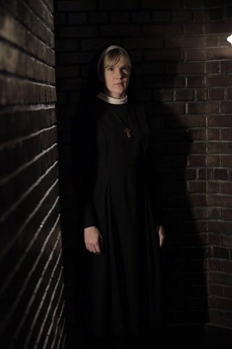 AMERICAN HORROR STORY Nor'easter -- Episode 203, Wednesday, October 31, 10:00 pm e/p) -- Pictured: Lily Rabe as Sister Mary Eunice -- CR: Byron Cohen/FX