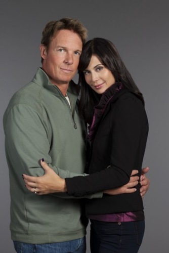 It’s a balancing act for Catherine Bell and Chris Potter as they juggle their careers and a newborn in the fifth installment of Hallmark Channel’s highest-rated and longest-running original movie series.  
