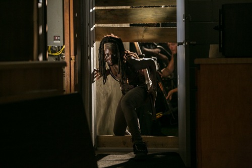 Michonne (Danai Gurira) - The Walking Dead - Season 3, Episode 8 - Photo credit: Tina Rowden/AMC