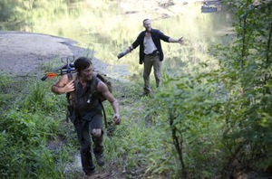 Daryl Dixon (Norman Reedus) and Merle Dixon (Michael Rooker) - The Walking Dead - Season 3, Episode 10 - Photo Credit: Gene Page/AMC