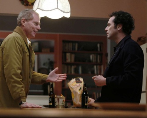 THE AMERICANS -- The Clock -- Episode 2 (Airs Wednesday, February 6, 10:00 pm e/p) -- Pictured: (L-R) Noah Emmerich as FBI Agent Stan Beeman, Matthew Rhys as Philip Jennings -- CR: Craig Blankenhorn/FX 
