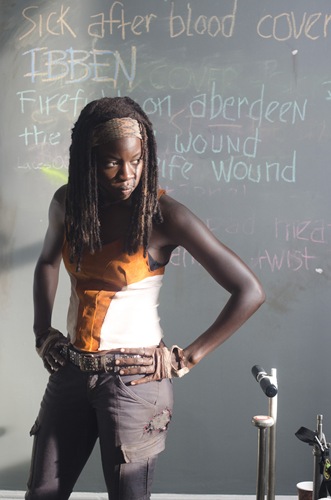 Michonne (Danai Gurira) - The Walking Dead - Season 3, Episode 12 - Photo Credit: Gene Page/AMC