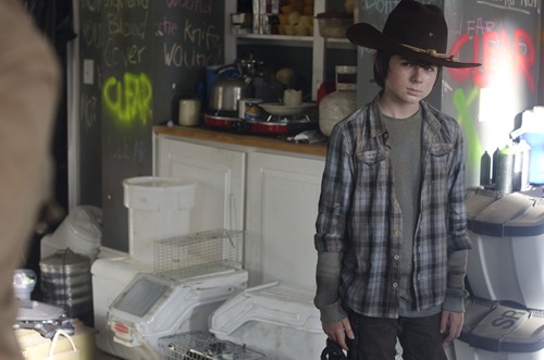 Carl Grimes (Chandler Riggs) - The Walking Dead - Season 3, Episode 12 - Photo Credit: Gene Page/AMC