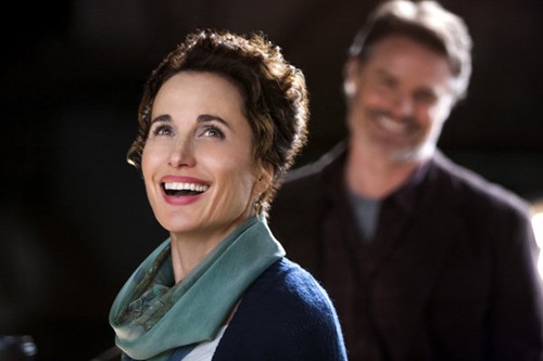 Olivia Lockhart (Andie MacDowell, left) is a municipal Judge living in a small, picturesque lake town and Jack Griffith (Dylan Neal, right) is the new editor of the Cedar Cove Chronicle who tries to get the scoop on Olivia, but ends up falling for her instead.