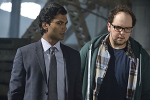 Beauty and the Beast -- “Who Am I?” -- Image Number: BB201b_0253.jpg – Pictured (L-R):  Sendhil Ramamurthy as Gabe and Austin Basis as JT - Photo: Ben Mark Holzberg/The CW -- © 2013 The CW Network, LLC. All rights reserved.