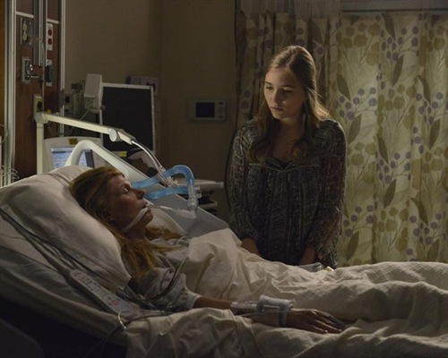 NASHVILLE - "I Fall to Pieces" - After the crash, Rayna is in a coma and Deacon is left to wait on his pending jail sentence. Teddy is still shell-shocked about Peggy's pregnancy and struggles to understand where he belongs... Is it by Rayna's side with his daughters? Meanwhile, Maddie grapples with the revelation that Deacon is her father and, feeling alone, turns to Juliette, unwittingly revealing the details of what happened before the traumatic crash. And Gunnar and Scarlett's relationship becomes even more complicated after the proposal, so they turn to their friends, Will and Zoey, for support, on the Season 2 Premiere of "Nashville," WEDNESDAY, SEPTEMBER 25 (10:00-11:00 p.m., ET) on the ABC Television Network. (ABC/Katherine Bomboy-Thornton)
CONNIE BRITTON, LENNON STELLA