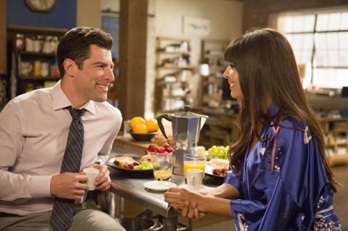 NEW GIRL:  Schmidt (Max Greenfield, L) continues his relationship with Cece (Hannah Simone, R) in the &quot;Jacooz&quot; episode of NEW GIRL airing Tuesday, Sept. 24 (9:00-9:30 PM ET/PT) on FOX. &#xa9;2013 Fox Broadcasting Co.  Cr: Jennifer Clasen/FOX