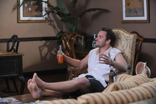 NEW GIRL:  After running away with Jess to a Mexican beach town, Nick (Jake Johnson) gets into trouble with the authorities in the &quot;All In&quot; season premiere episode of NEW GIRL airing Tuesday, Sept. 17 (9:00-9:30 PM ET/PT) on FOX. &#xa9;2013 Fox Broadcasting Co.  Cr: Ray Mickshaw/FOX