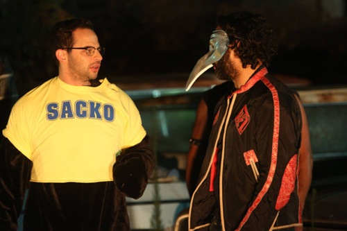 THE LEAGUE Rafi and Dirty Randy -- Episode 504 -- Airs Wednesday, September 25, 10:30 pm e/p) -- Pictured: (L-R) Nick Kroll as Ruxin, Jason Mantzoukas as Rafi -- CR: Patrick McElhenney/FXX