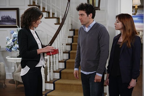 "The Locket" --  Sherri Shepherd guest stars on  the ninth season premiere episode of HOW I MET YOUR MOTHER titled "The Locket," to be broadcast on Monday, Sept. 23 (8:00-8:30 PM, ET/PT). Pictured: Cobie Smulders, Josh Radnor, Alyson Hannigan Photo: Cliff Lipson/CBS ÃÂ©2013 CBS Broadcasting Inc. All Rights Reserved.