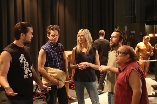 IT'S ALWAYS SUNNY IN PHILADELPHIA Country Mac - Episode 5 - (Airs Wednesday, October 2, 10:00 pm e/p) -- Pictured: (L-R) Rob McElhenney as Mac, Glenn Howerton as Dennis Reynolds, Kaitlin Olson as Dee Reynolds, Charlie Day as Charlie Kelly, Danny DeVito as Frank Reynolds -- CR: Patrick McElhenney/FX