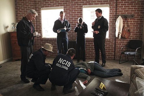 "Anonymous Was a Woman" -- Gibbs and McGee travel to Afghanistan when a murder case leads them to an Afghan womenÃ¢ÂÂs shelter Mike FrankÃ¢ÂÂs secretly supported for years, on NCIS, Tuesday, Oct. 15 (8:00-9:00 PM, ET/PT) on the CBS Television Network. Pictured left to right: (standing) Mark Harmon, Sean Murray, Jackie Geary and Michael Weatherly (kneeling) David McCallum and Brian Dietzen Photo: Sonja FlemmingCBS ÃÂ©2013 CBS Broadcasting, Inc. All Rights Reserved.