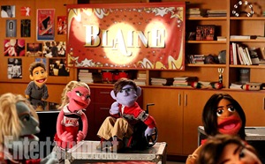 GLEE: L-R: "Sam", "Will", "Kitty", "Artie", "Unique" and "Tina" puppets perform in the "Puppet Master" episode of GLEE airing Thursday, Nov. 28 (9:00-10:00 PM ET/PT) on FOX. ©2013 Fox Broadcasting Co. CR: Adam Rose/FOX