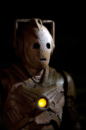 STRICTLY EMBARGOED FOR USE UNTIL 00.01 ON 7 DECEMBER, 2013, GMT
Picture shows: The Wooden Cyberman