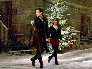 Picture shows Matt Smith as the Eleventh Doctor and JENNA COLEMAN as Clara.