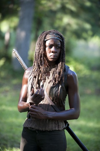 Michonne (Danai Gurira) - The Walking Dead _ Season 4, Episode 9 - Photo Credit: Gene Page/AMC