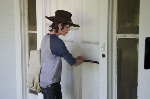 Carl Grimes (Chandler Riggs) - The Walking Dead _ Season 4, Episode 9 - Photo Credit: Gene Page/AMC
