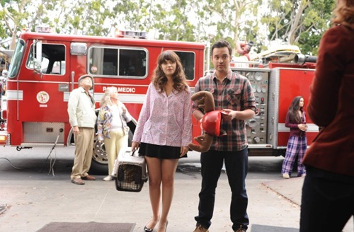 NEW GIRL:  Jess (Zooey Deschanel, L) and Nick (Jake Johnson, R) face some truths about their relationship in the "Mars Landing" episode of NEW GIRL airing Tuesday, March 25 (9:00-9:30 PM ET/PT) on FOX.  ©2014 Fox Broadcasting Co.  Cr:  Ray Mickshaw/FOX