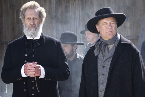 Christopher Heyerdahl as The Swede and James Shanklin as Aaron Hatch - Hell on Wheels_ Season 4, Episode 2
Photo Credit: Chris Large/AMC 